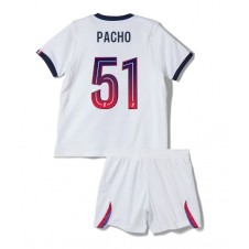 Paris Saint-Germain Willian Pacho #51 Bortaställ Barn 2026-27 Korta ärmar (+ Korta byxor)